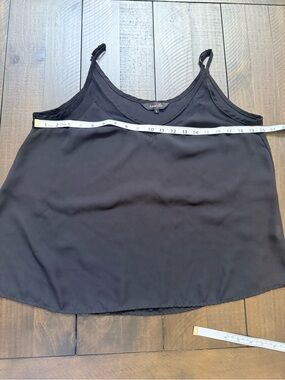 Amaryllis Black Satin-Look Spaghetti Strap Camisole